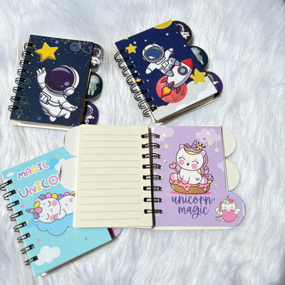Space and Unicorn mini notebooks(Space RANDOM prints)
