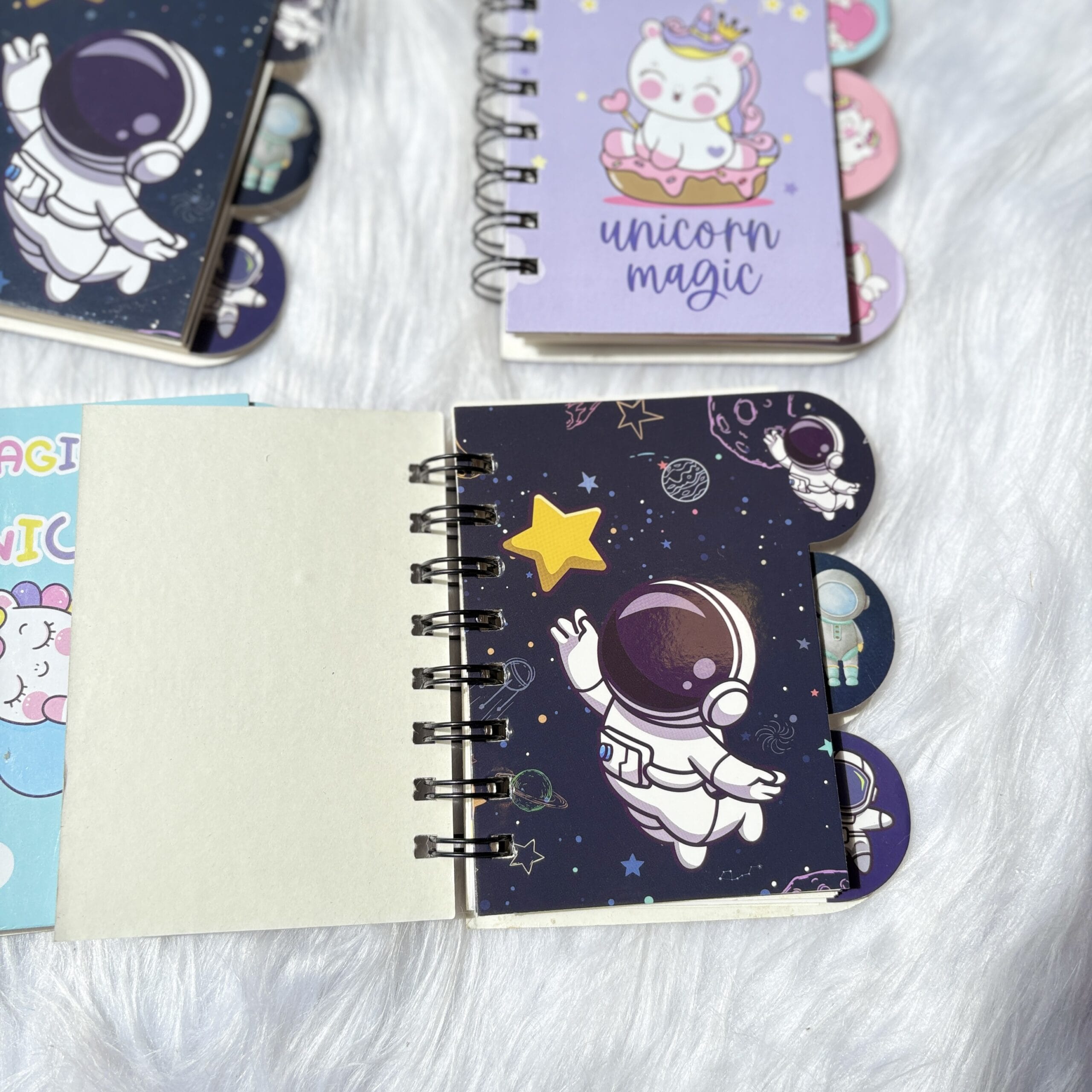Space and Unicorn mini notebooks(Space RANDOM prints)