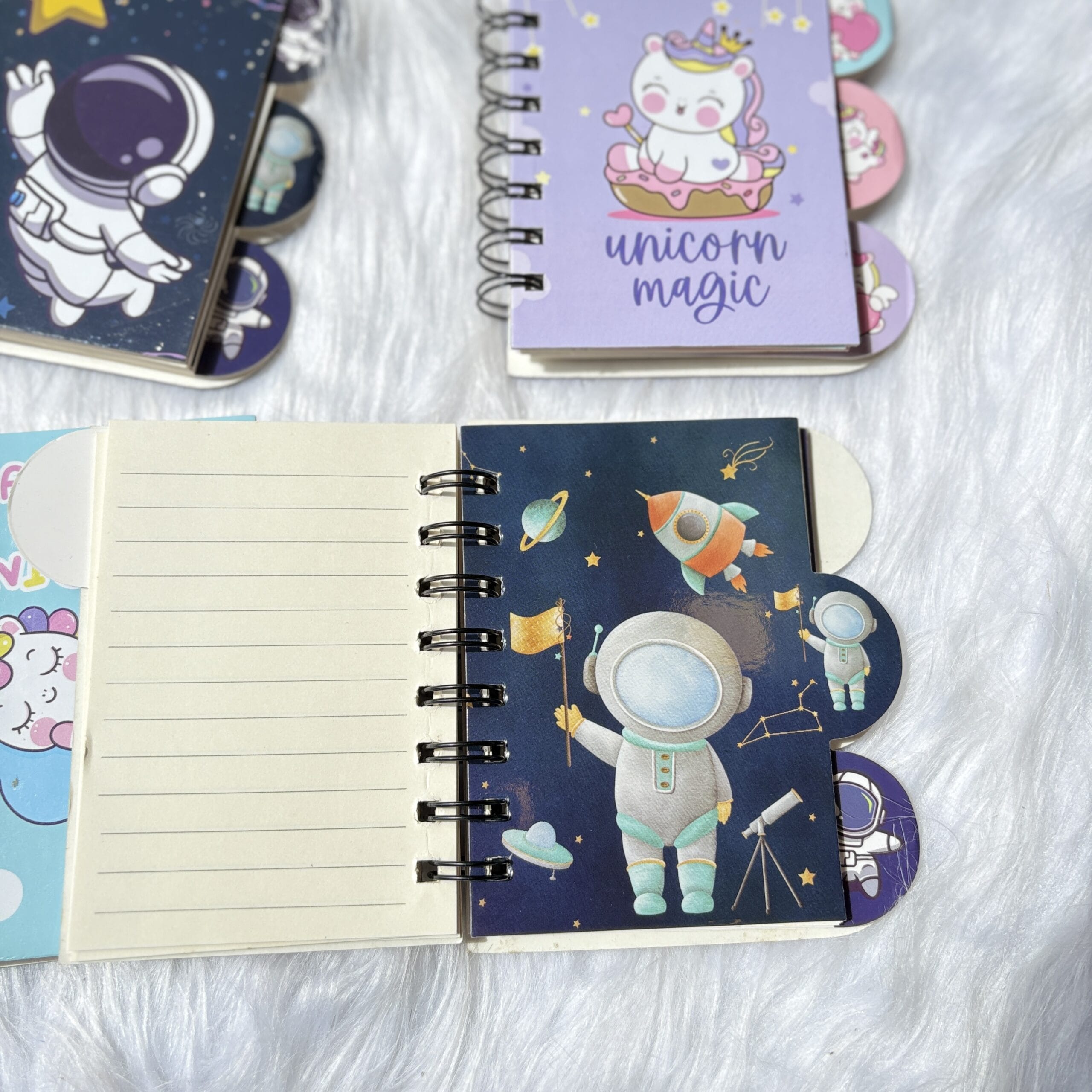Space and Unicorn mini notebooks(Space RANDOM prints)