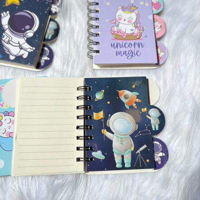 Space and Unicorn mini notebooks(Space RANDOM prints)
