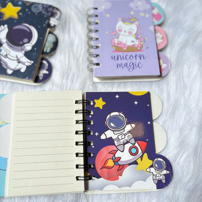 Space and Unicorn mini notebooks(Space RANDOM prints)