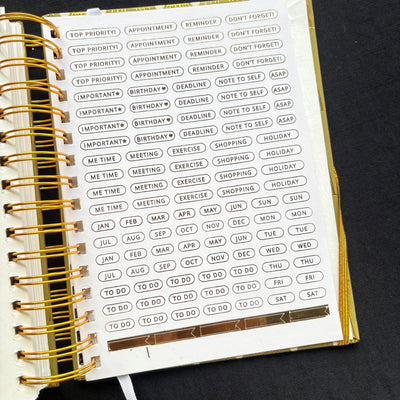 Premium Daily Planners (last two sheets stickers)
