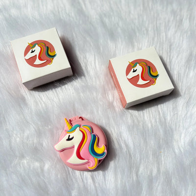 Unicorn Pocket Mirror With Comb
