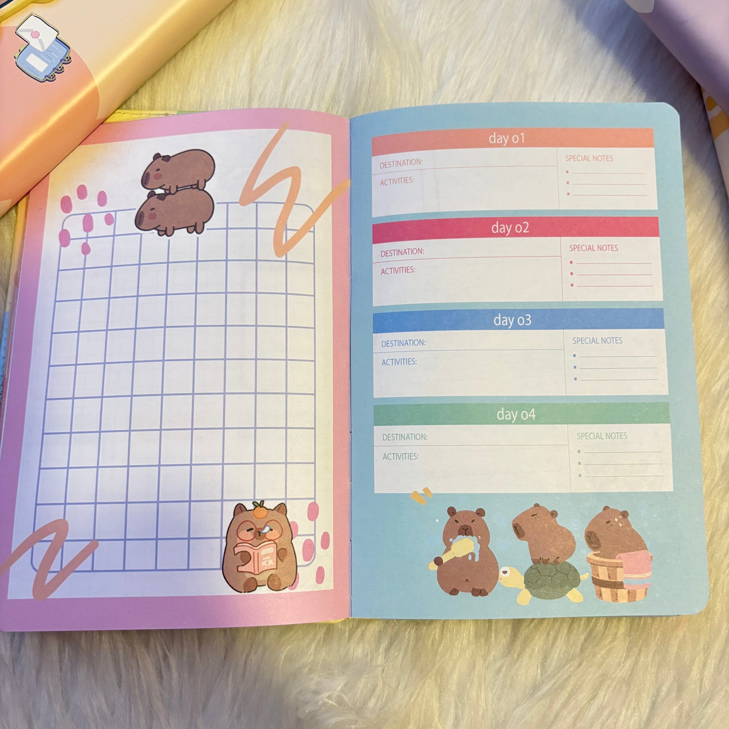 Capybara theme planners