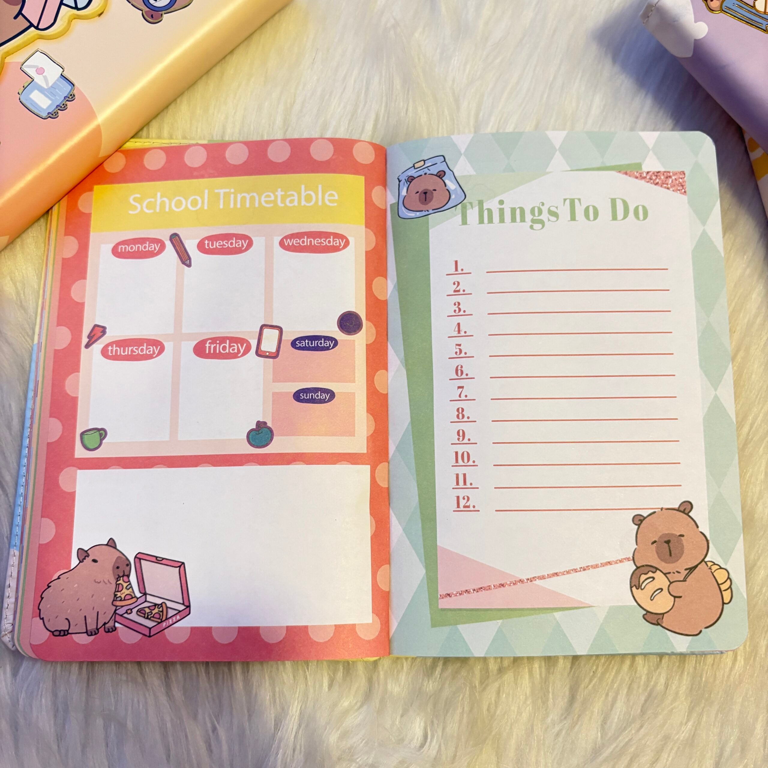 Capybara theme planners