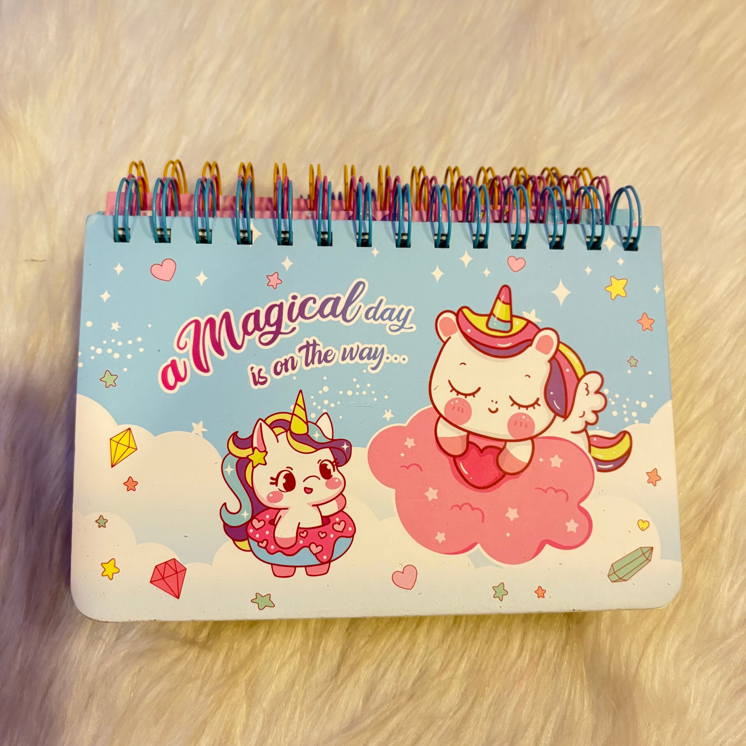 Cute unicorn weekly planners