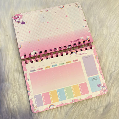 Cute unicorn weekly planners