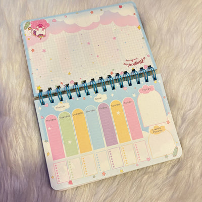 Cute unicorn weekly planners