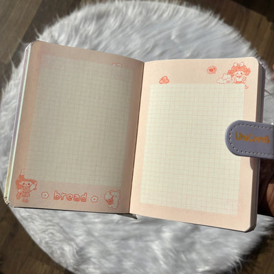 Cute unicorn glittery journal