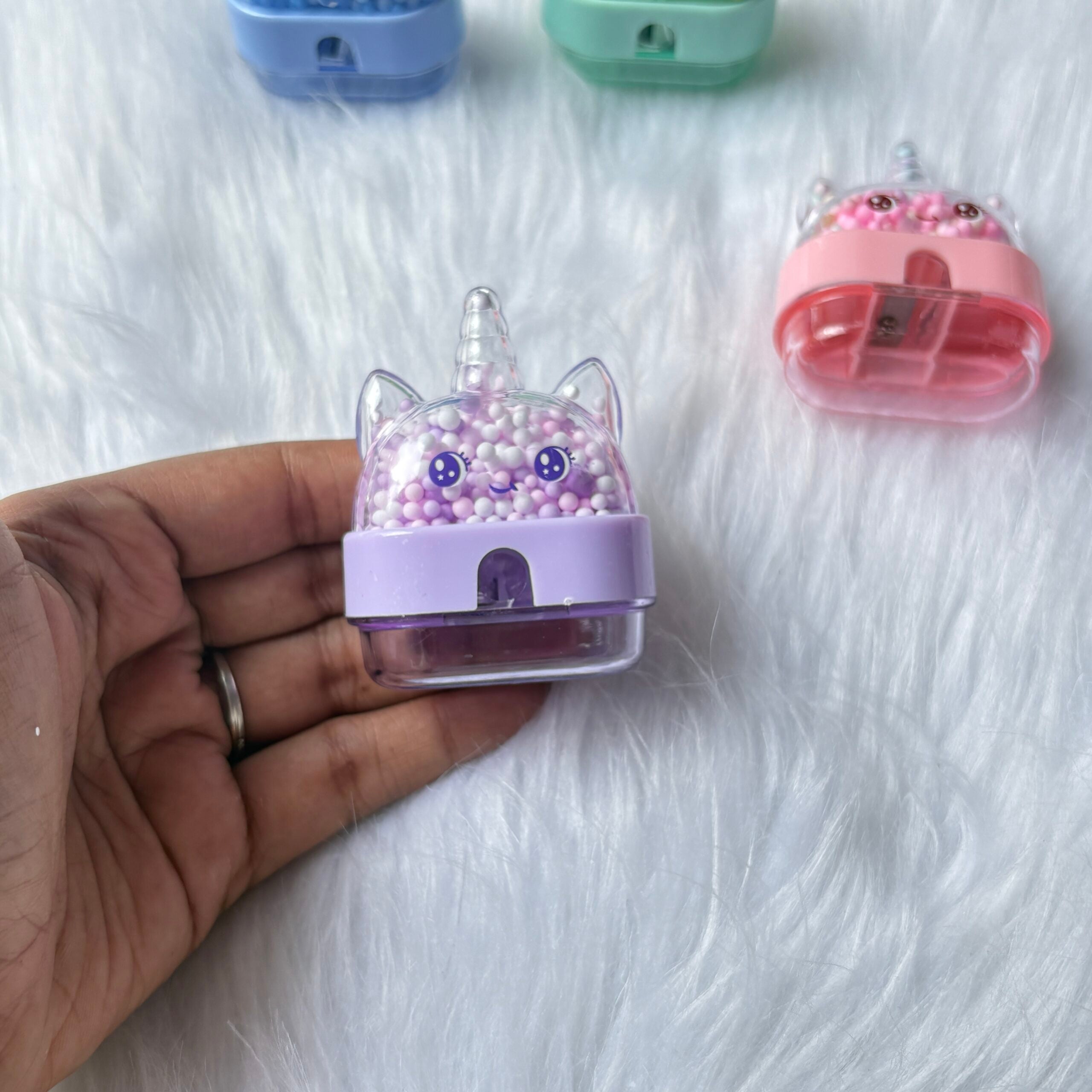 Moving Bubble unicorn sharpner random colors