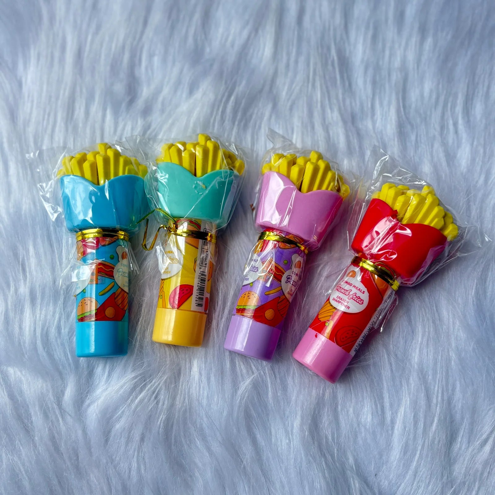 French fries eraser plus sharpener