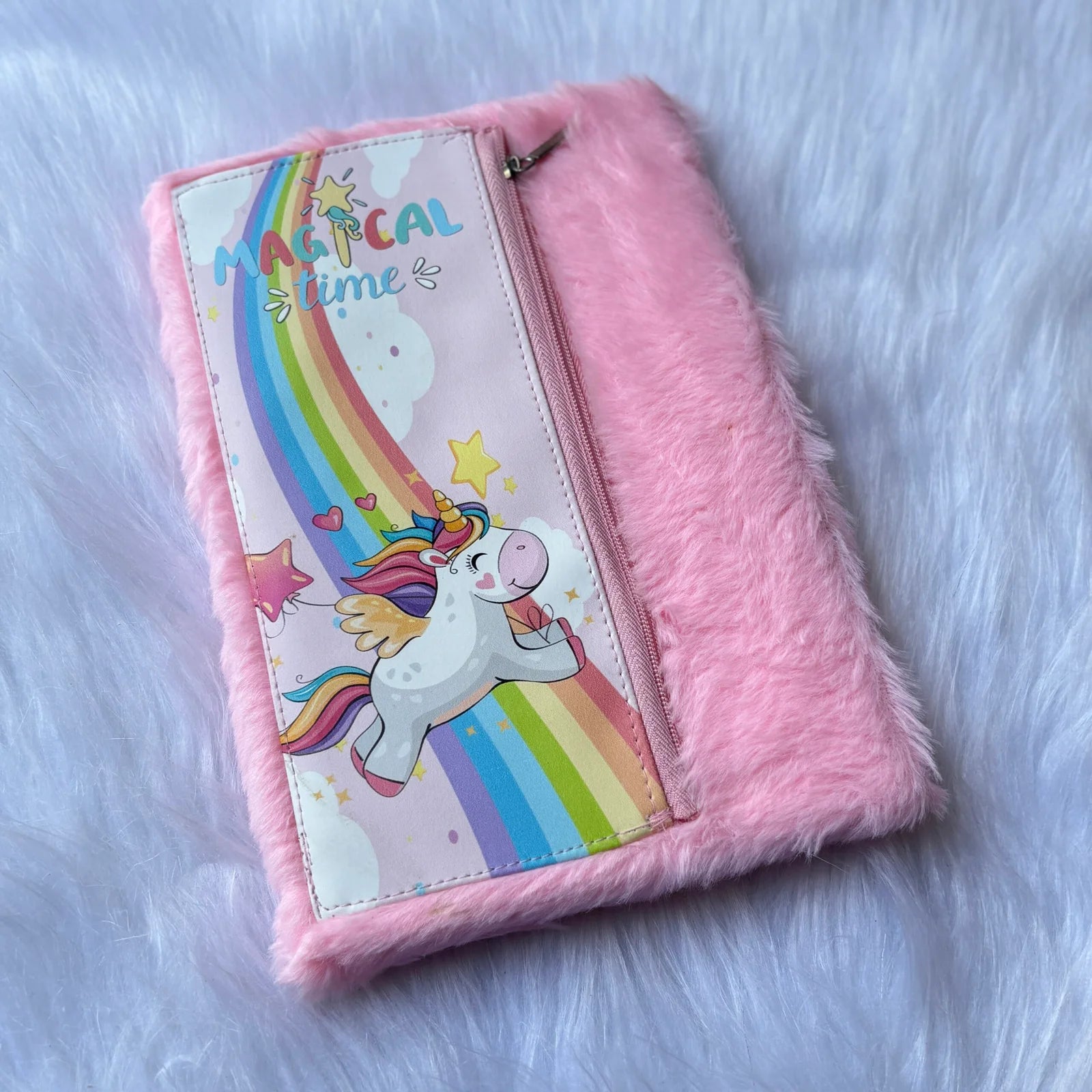 Unicorn Fur Diary With Pouch