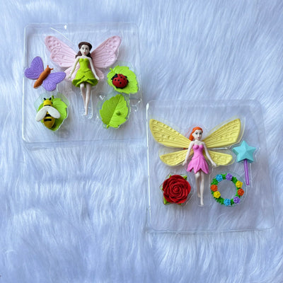 Premium quality fairy theme eraser set