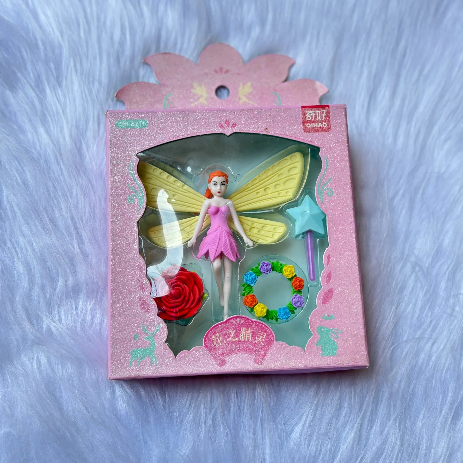 Premium quality fairy theme eraser set