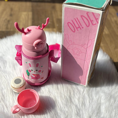Premium Dual cap hot and cold sipper flask bottle approx 600 ml