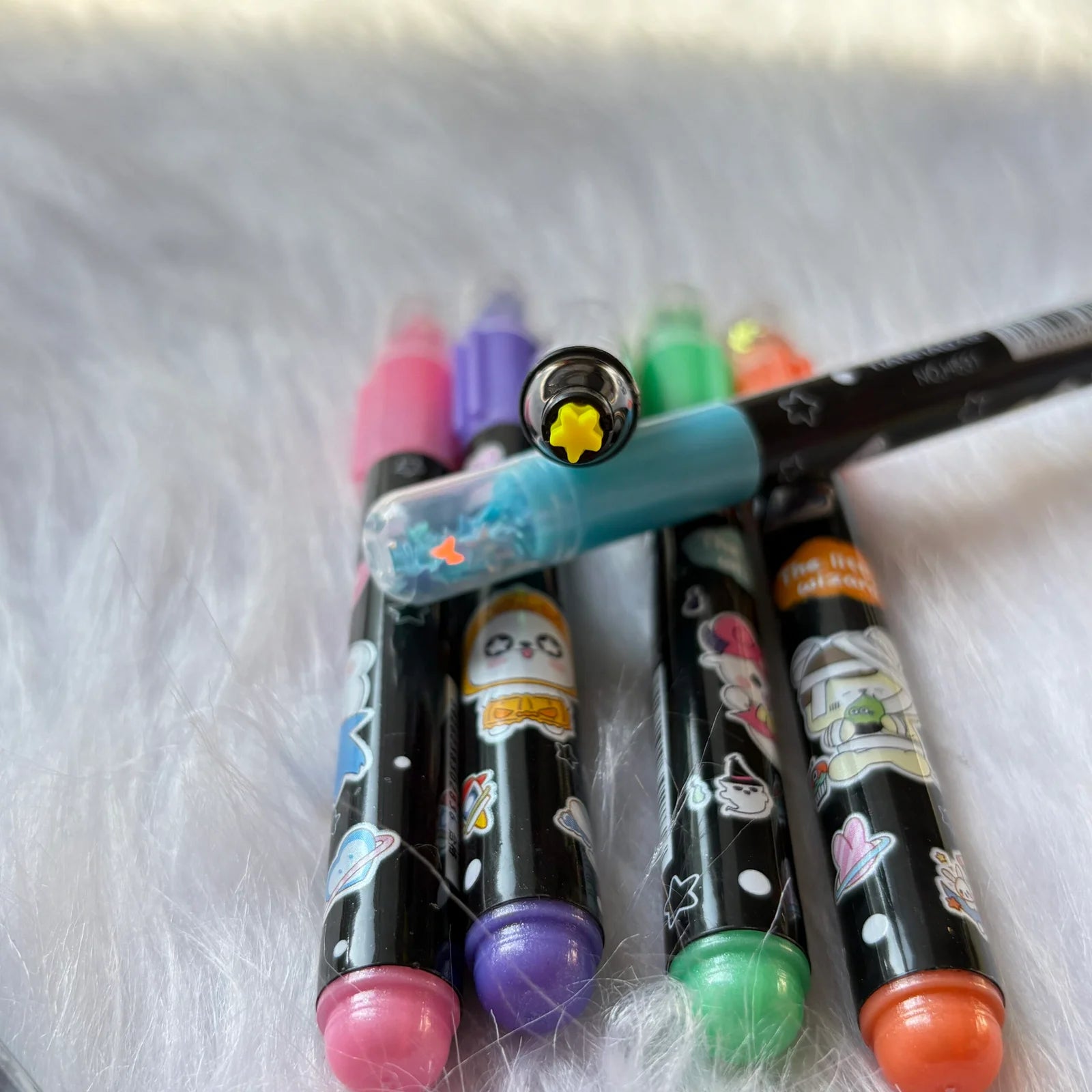 Star tip space theme highlighters