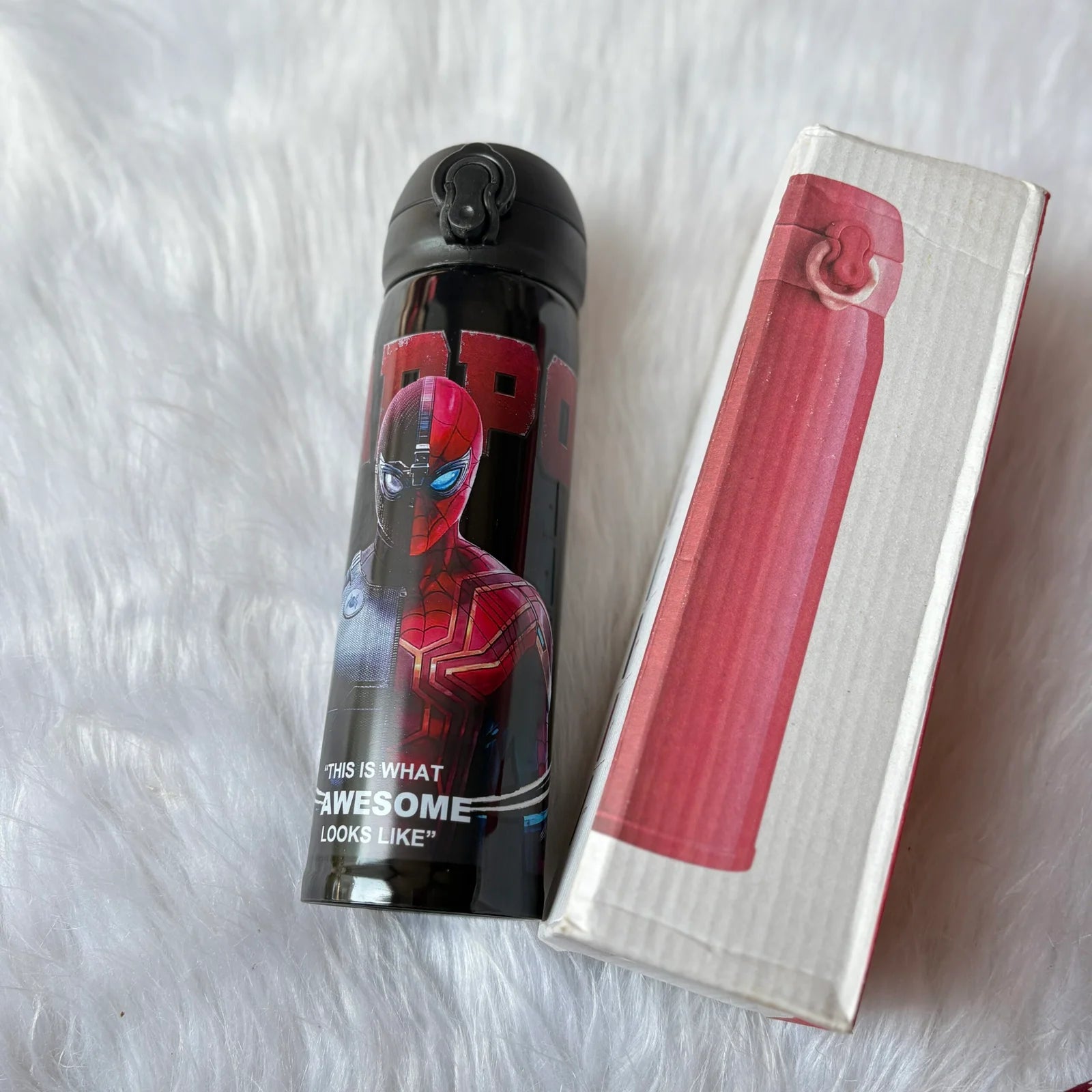 Dead pool insulated steel flask bottle half litre