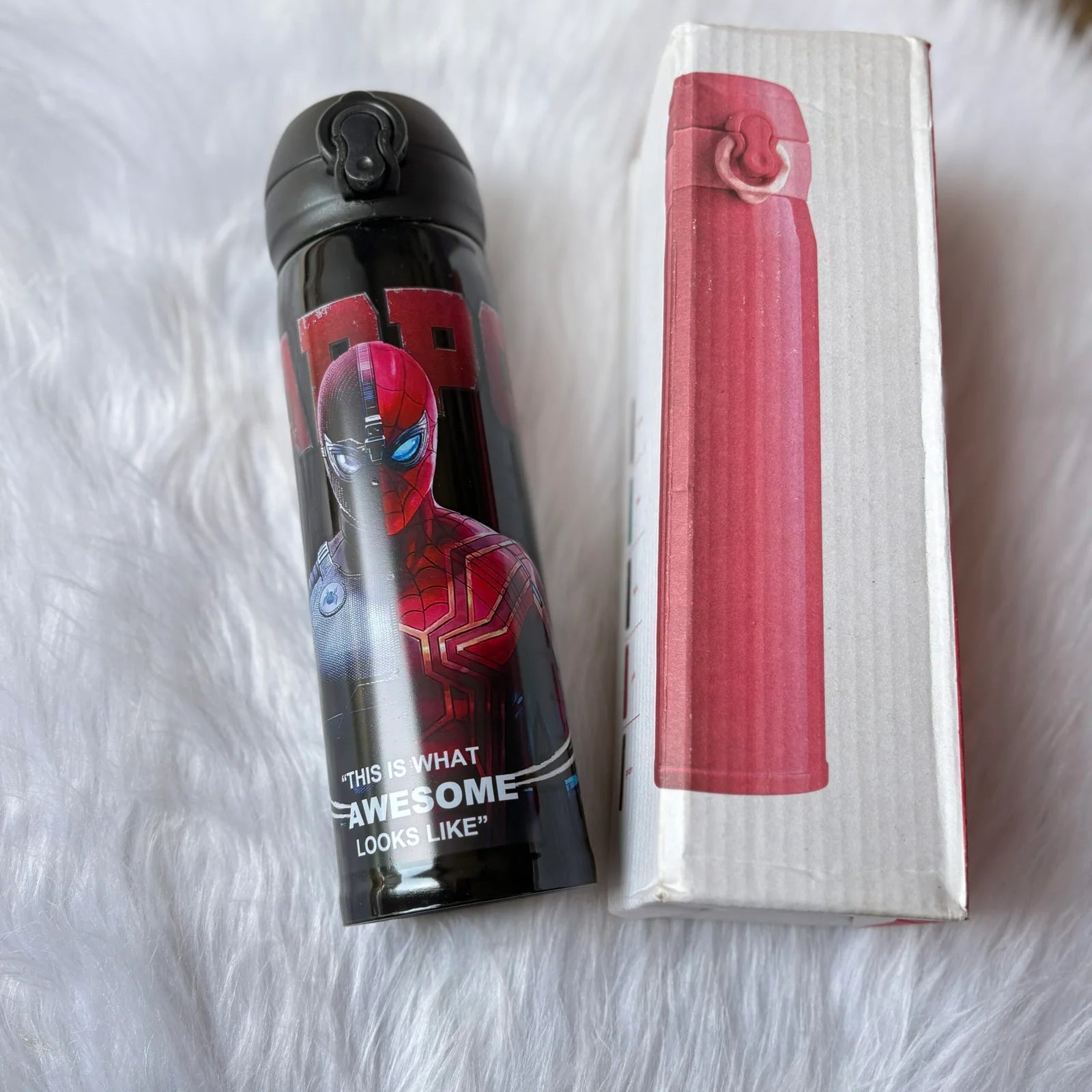 Dead pool insulated steel flask bottle half litre