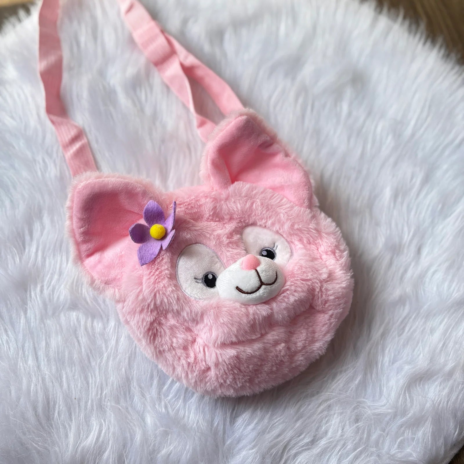 Premium fur bunny sling bag
