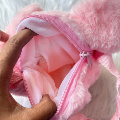 Premium fur bunny sling bag