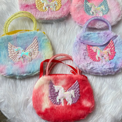 Cute fur mini sling bag on sale