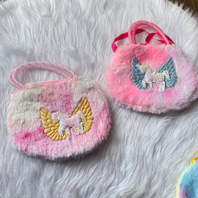 Cute fur mini sling bag on sale