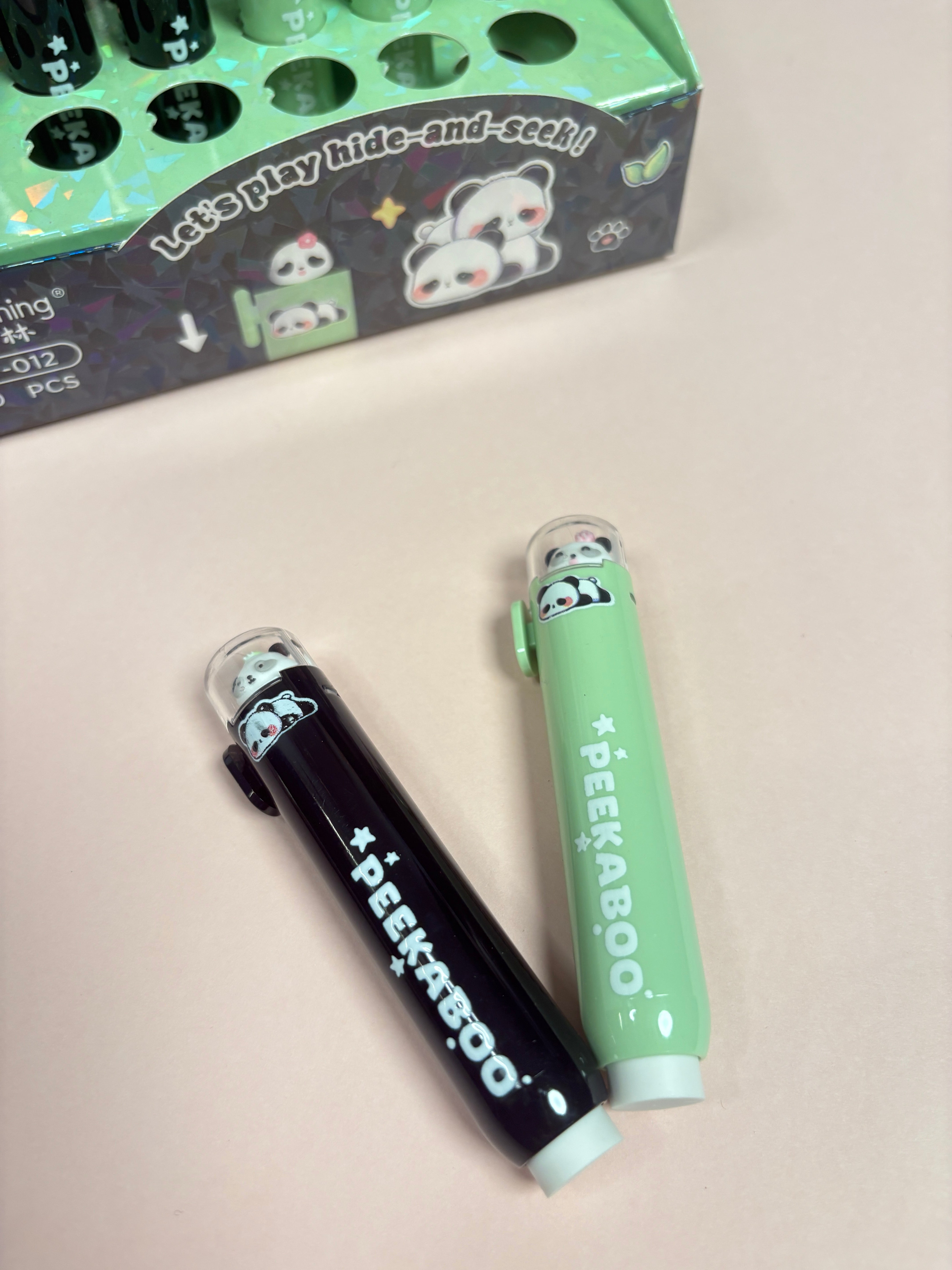 Panda push down erasers