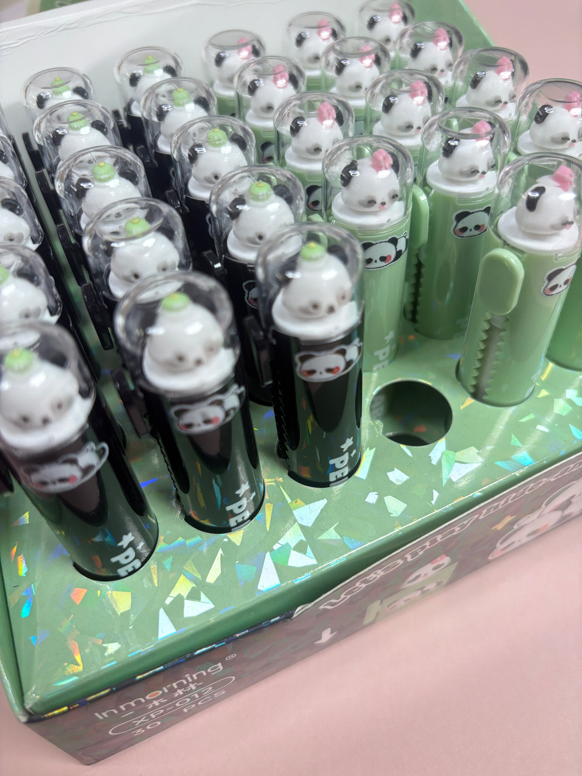 Panda push down erasers