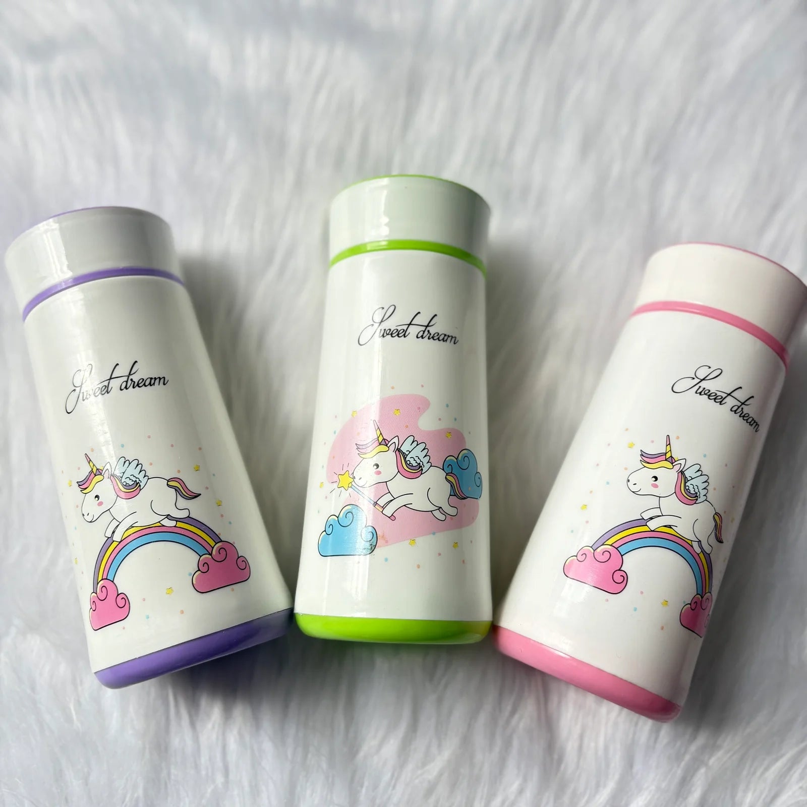 Budget friendly Unicorn fiber glass lining bottle 400ml approx