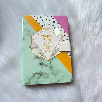 Aesthetic quotes magnetic flap diary