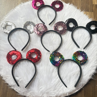Cute reversible sequins mickey hairband