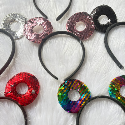 Cute reversible sequins mickey hairband