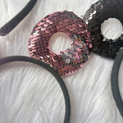 Cute reversible sequins mickey hairband