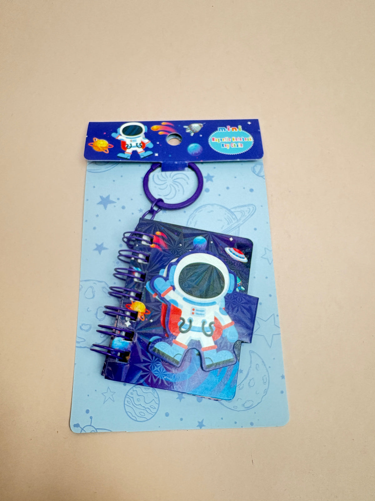 Diary with keychain