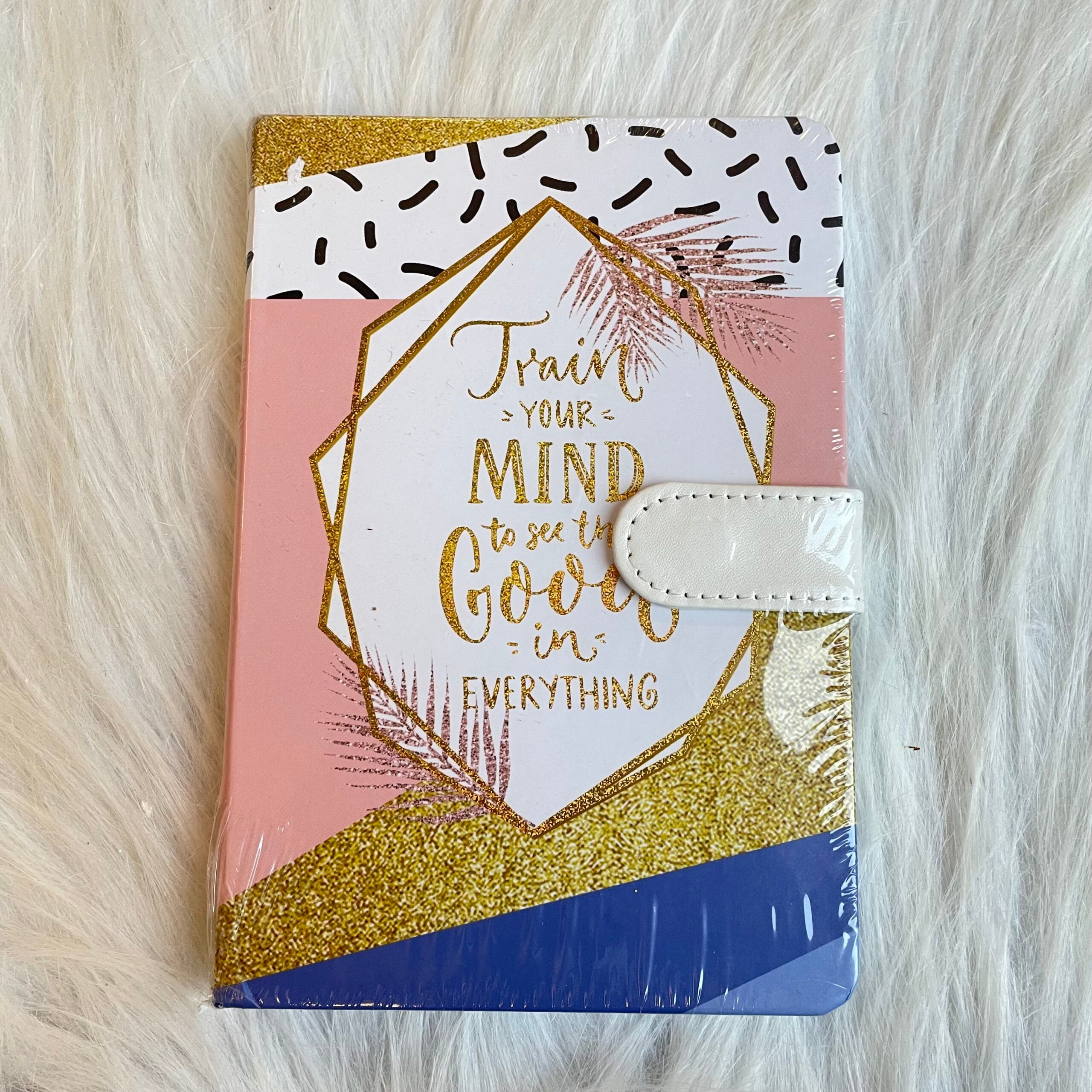 Aesthetic quotes magnetic flap diary