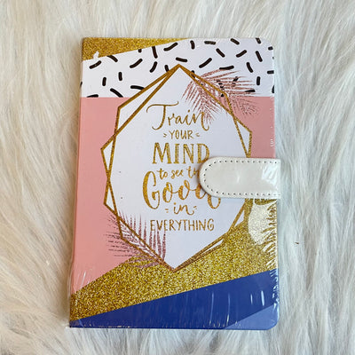 Aesthetic quotes magnetic flap diary