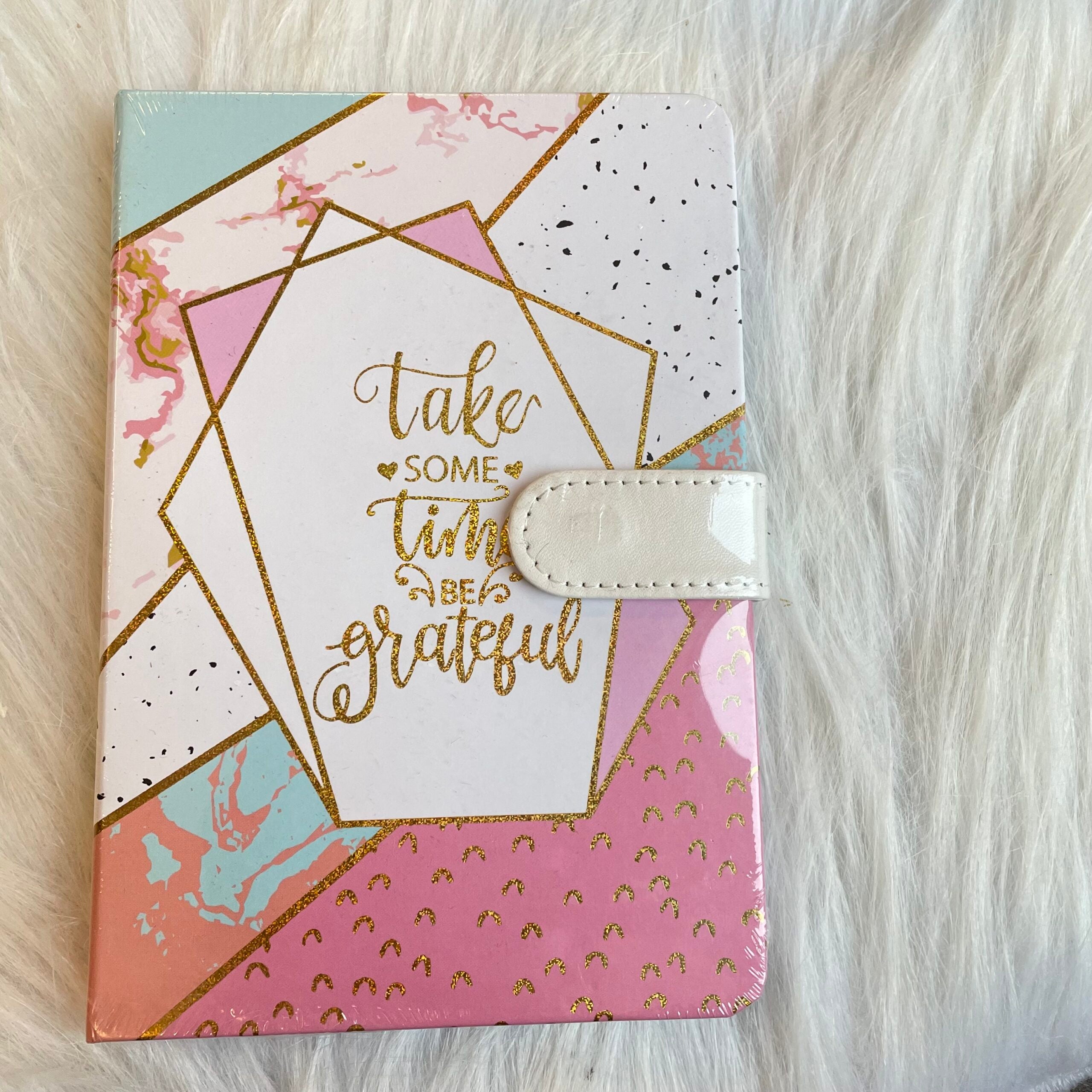 Aesthetic quotes magnetic flap diary
