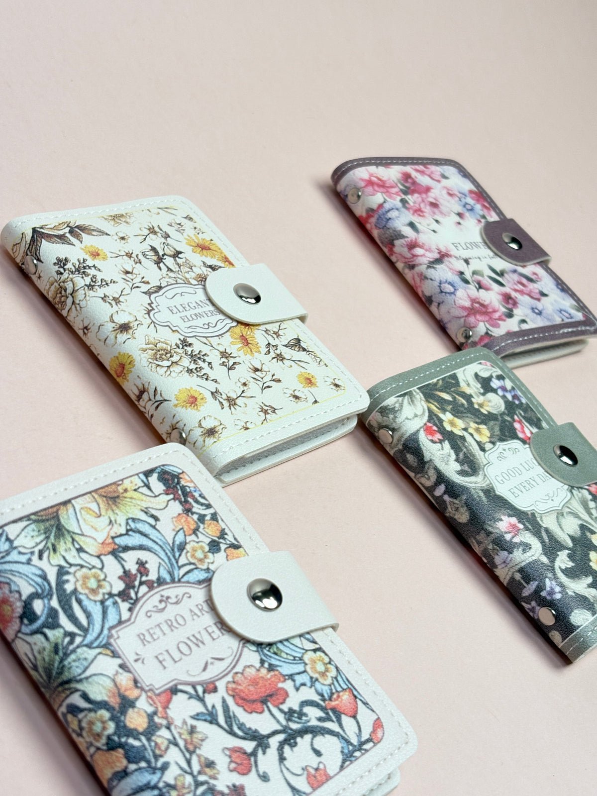 Flower wallet card holder