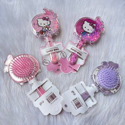 Premium moving glitter Hello Kitty Comb
