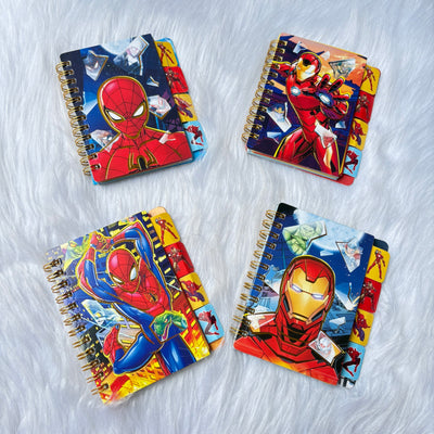 Super hero’s Spiral Mini Planner and Diary