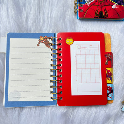 Super hero’s Spiral Mini Planner and Diary