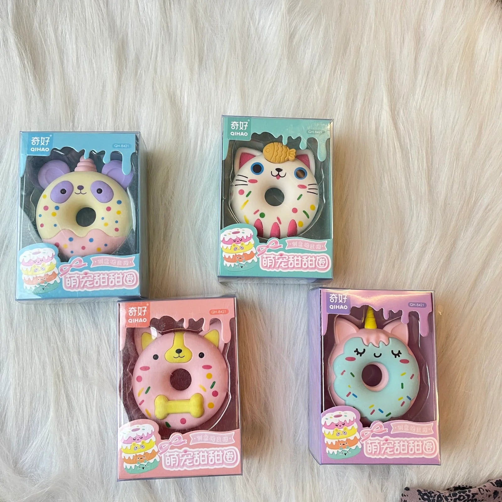 Doughnut jumbo erasers(random prints)