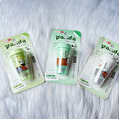 Panda sipper shape glue tape