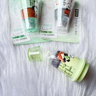 Panda sipper shape glue tape