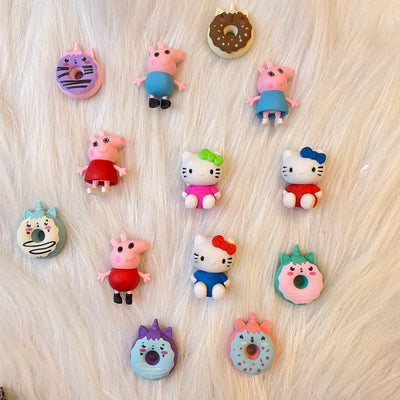Cute donut theme erasers