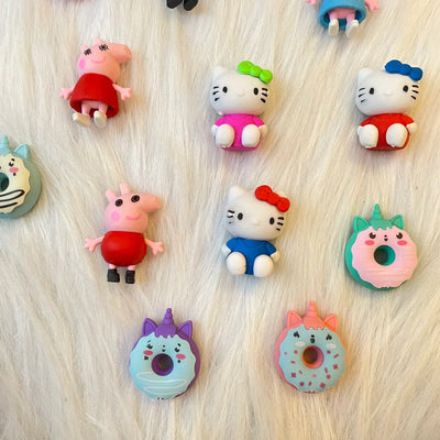 Cute donut theme erasers