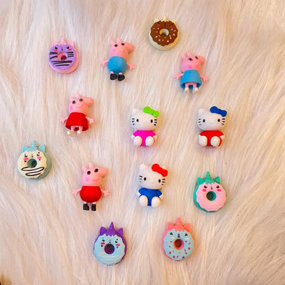 Cute donut theme erasers