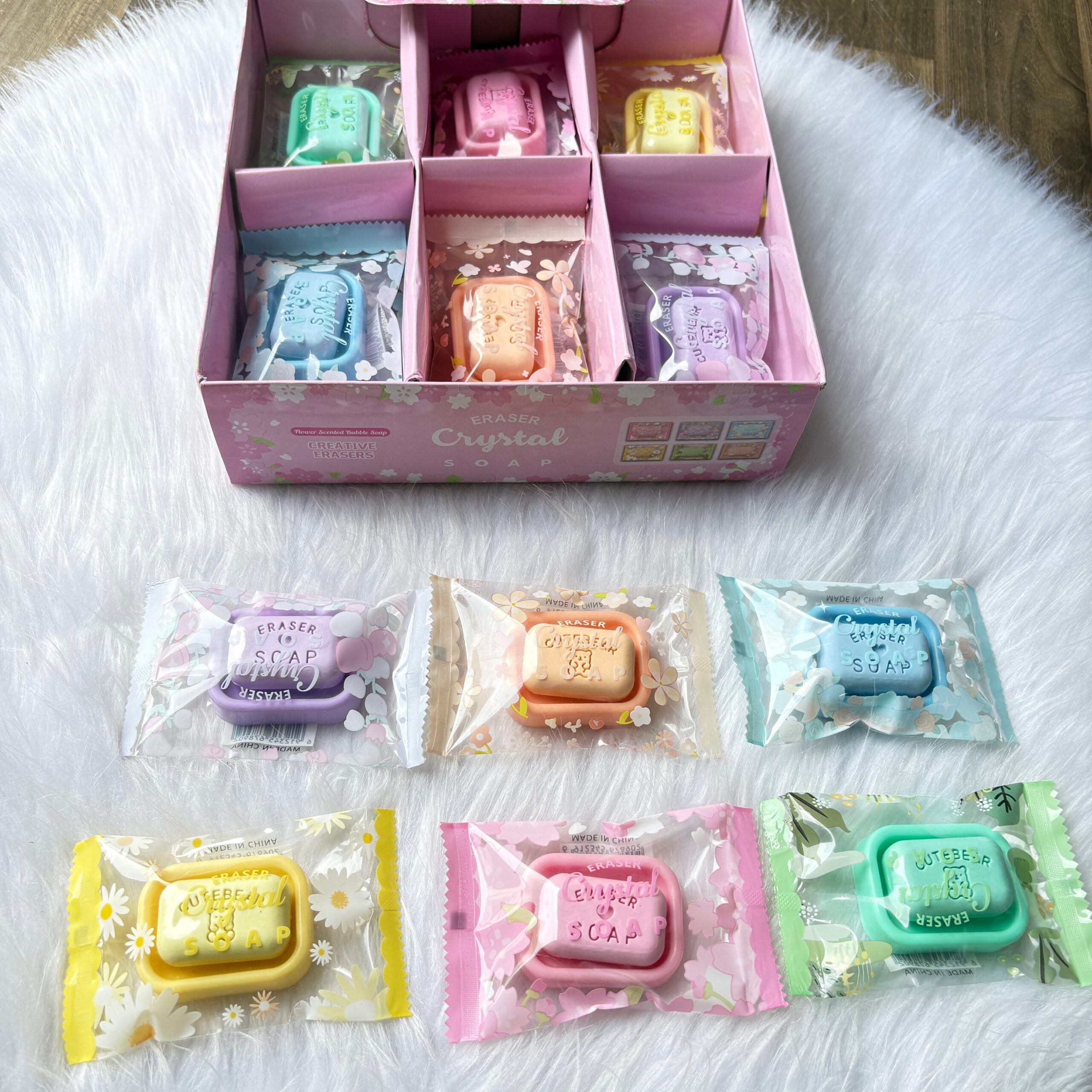 Premium quality soap eraser with tray random