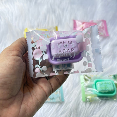 Premium quality soap eraser with tray random