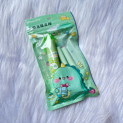 Premium push down eraser with 2refills